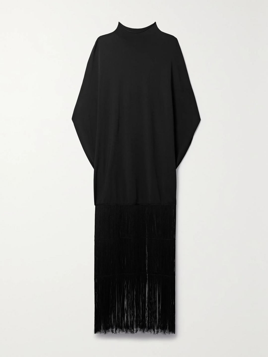 Women's Black Fluid Crepe Kaftan