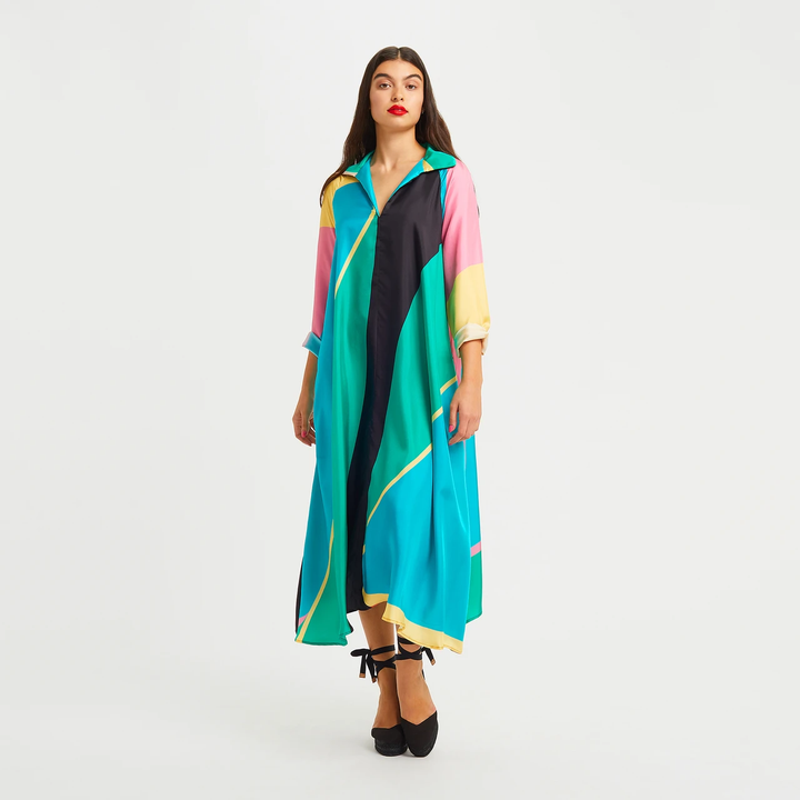 Women's French Crepe Kaftans - BlackBeads