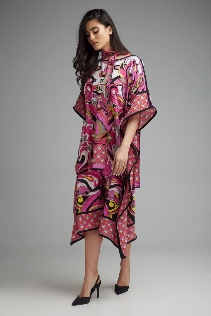 Women's Pink Crepe Kaftans - BlackBeads