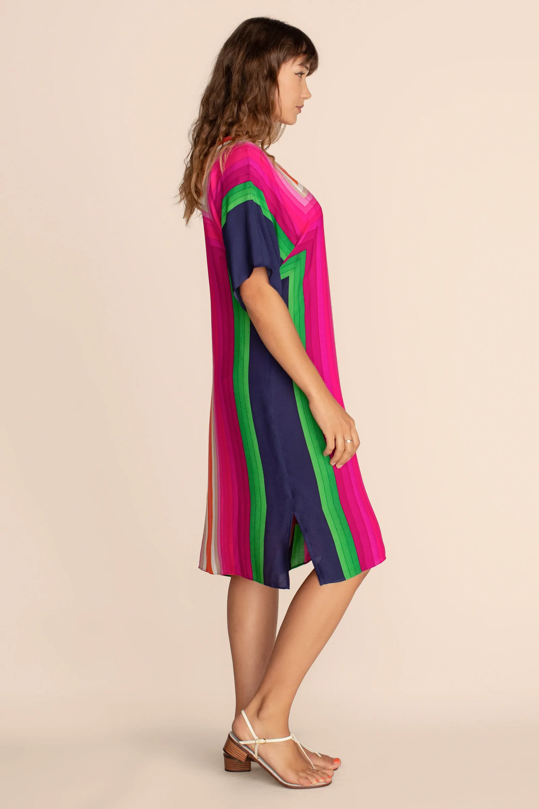 Women's Silk Crepe Kaftans - BlackBeads