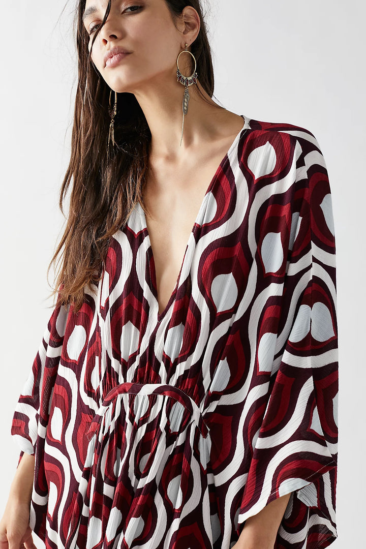 Women's Wine Crush Kaftan-BlackBeads