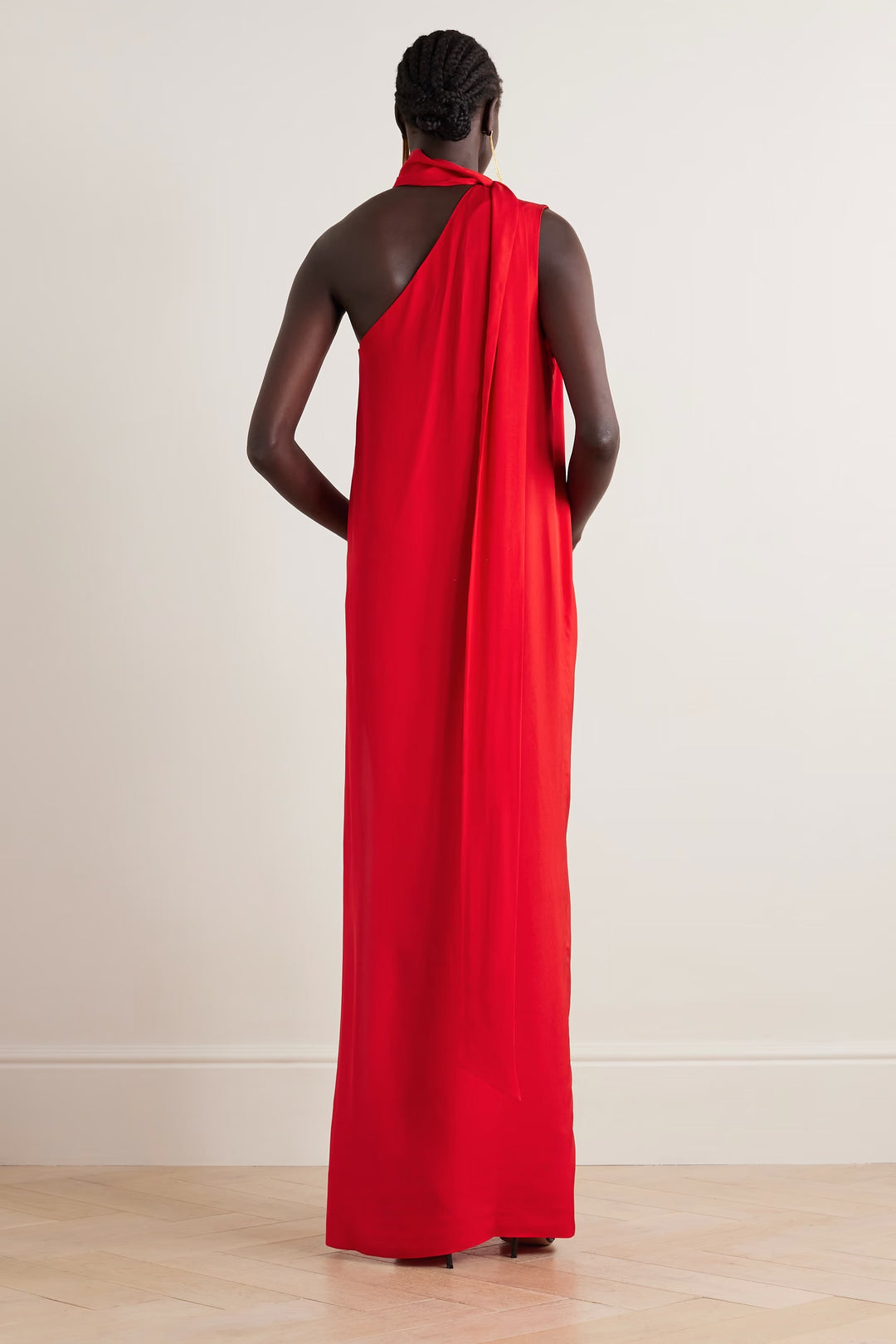 Women's Red Viscose Dresses - BlackBeads