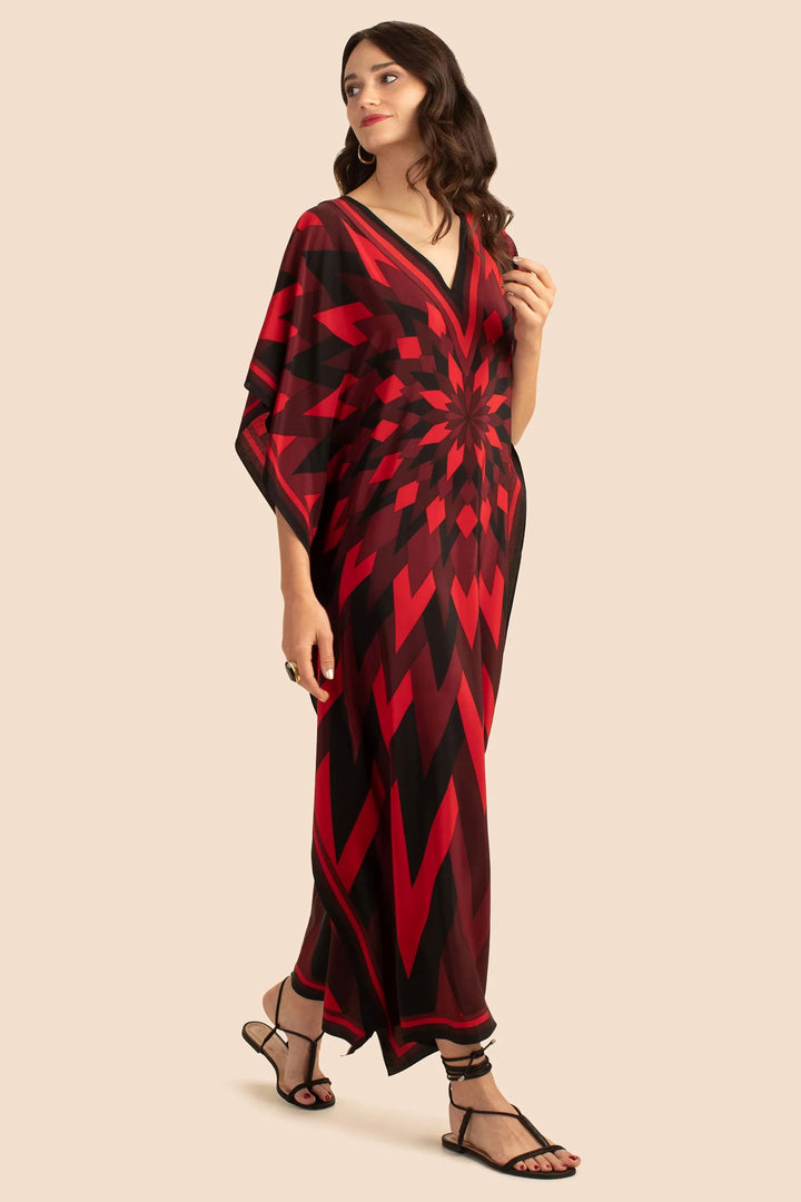 Women's Silk Crepe Kaftans - BlackBeads