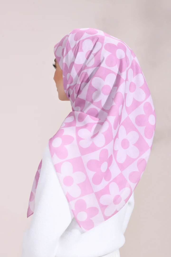 Women's Pink Cotton voile scraf