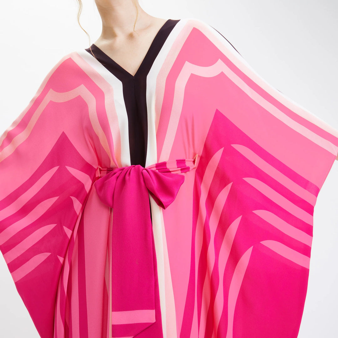 Pretty In Pink Kaftan Dress For Women By BlackBeads