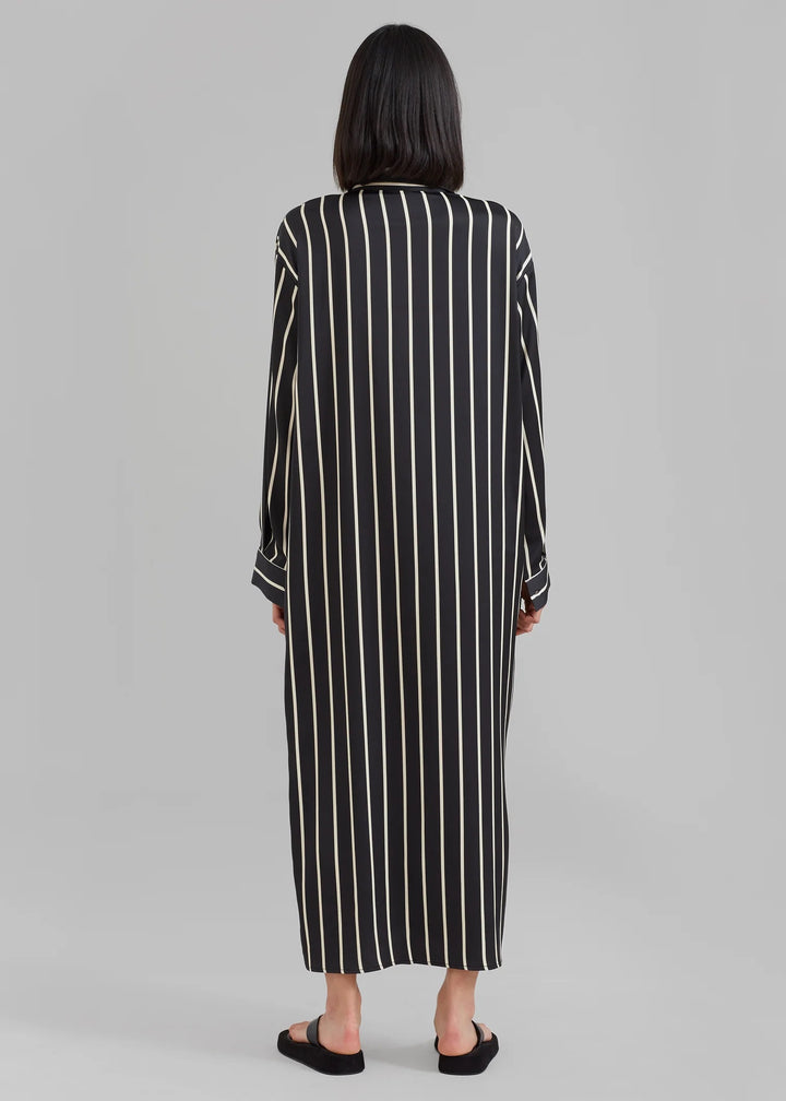 Shirt Dress Striped With Relaxed Fit By BlackBeads