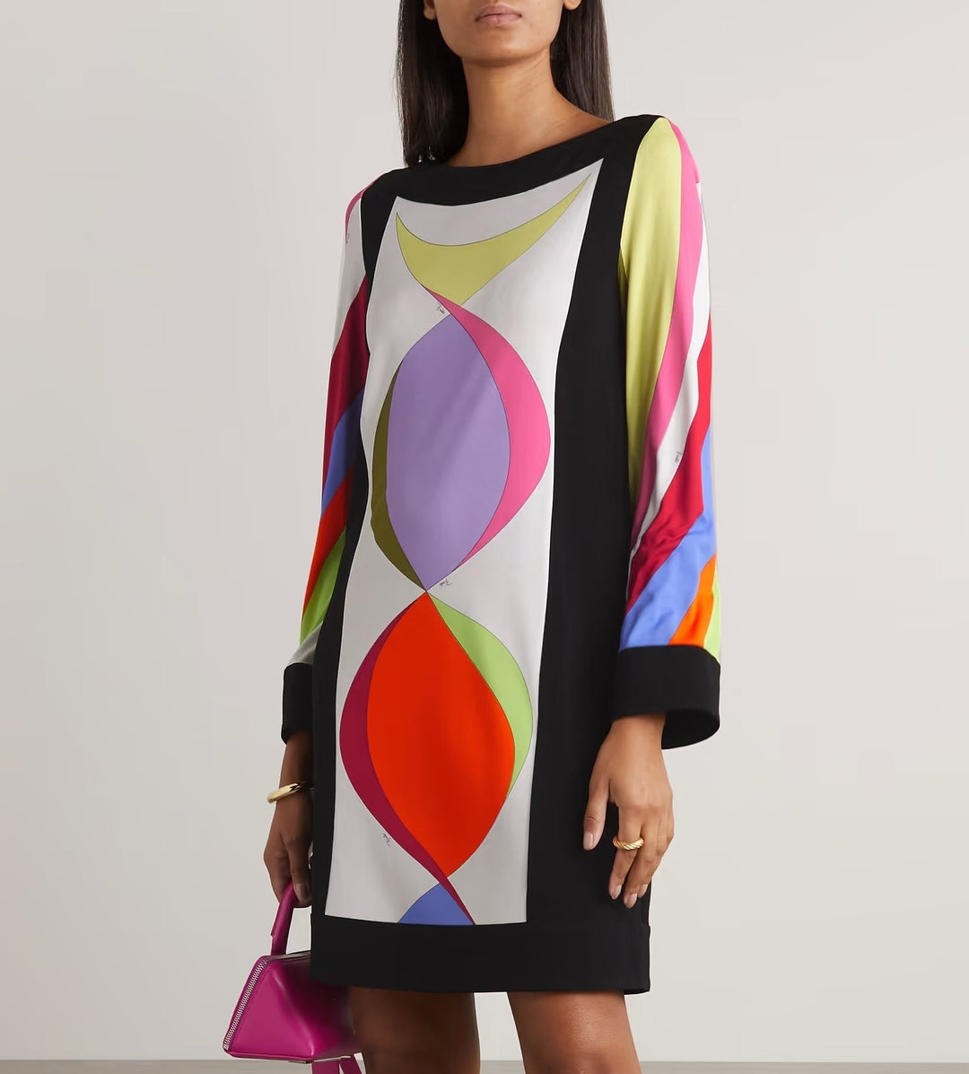 Geometric Fish Short Kaftan