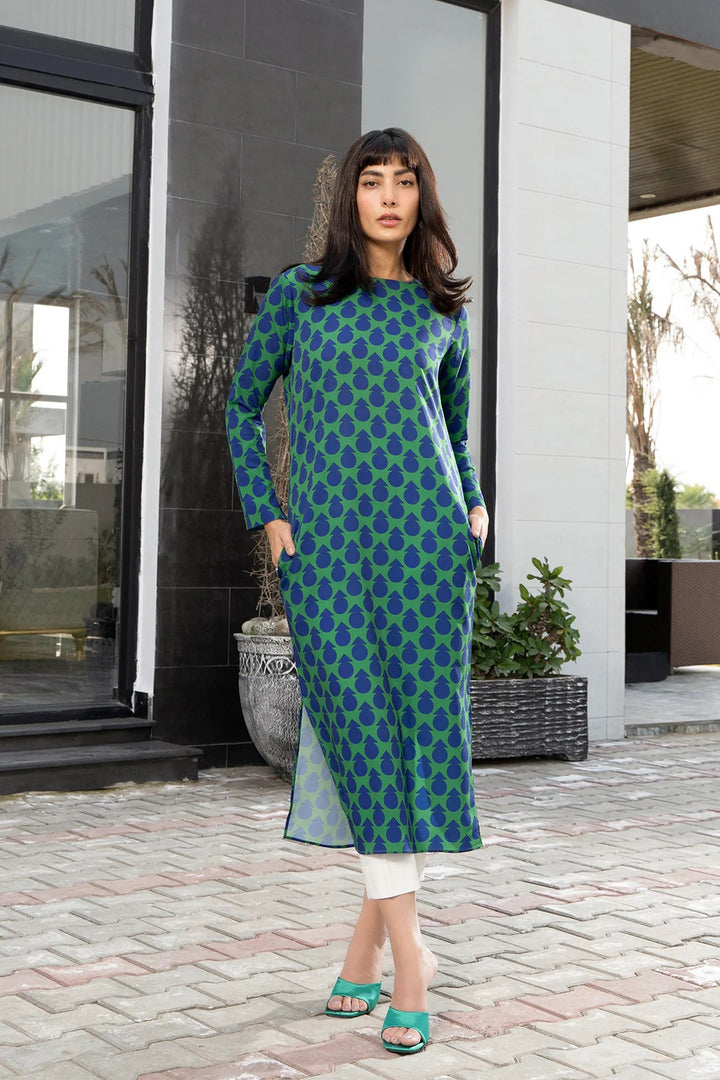 Blue Pine Kurti Top