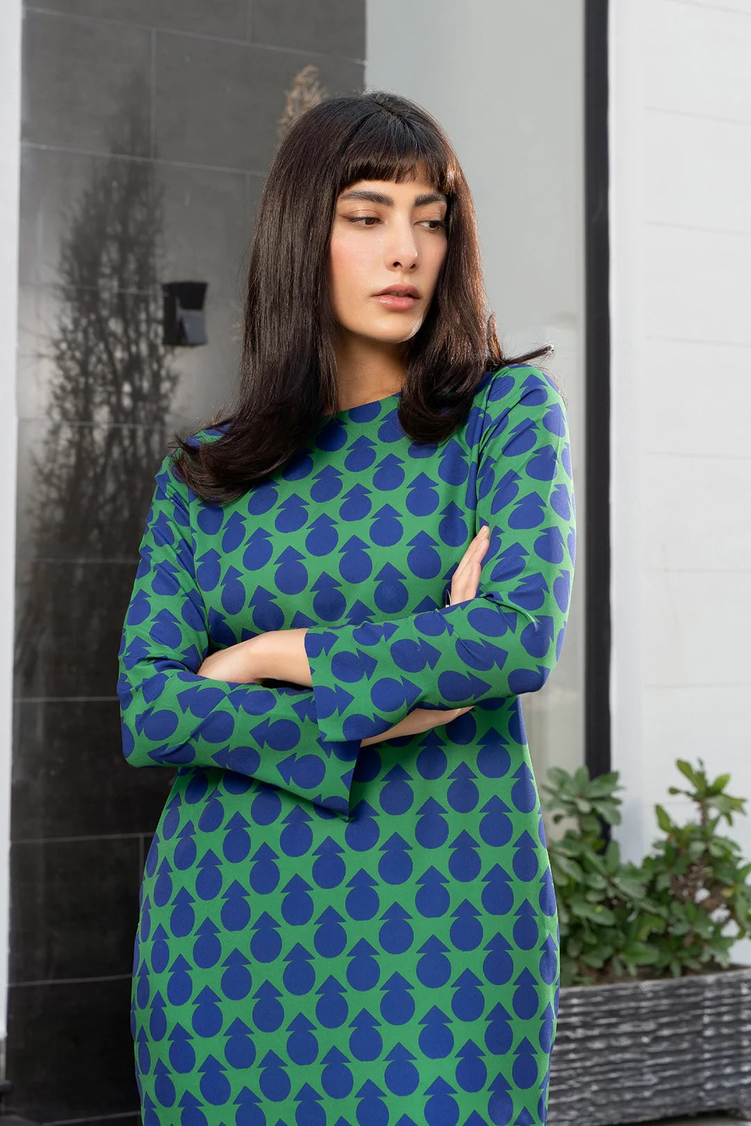 Blue Pine Kurti Top