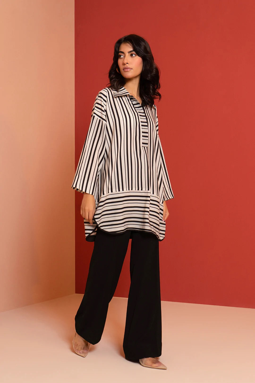 Zebra Crossing Top And Pant Set