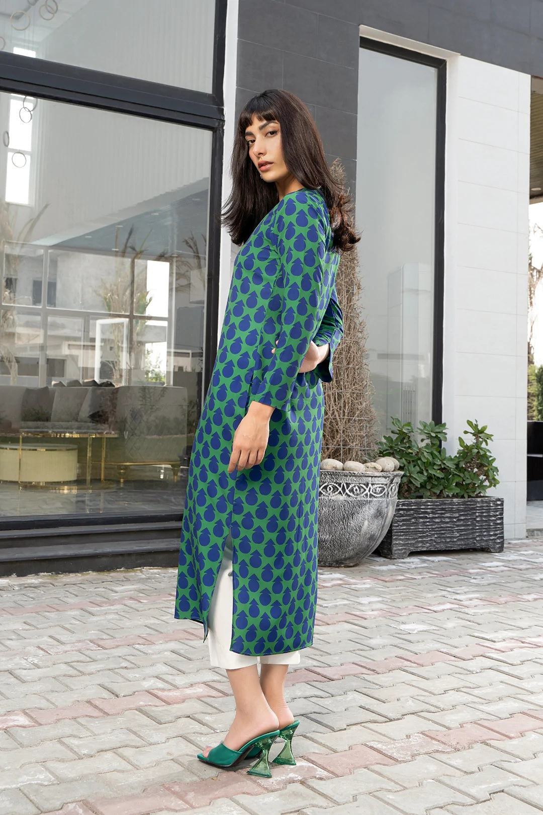 Blue Pine Kurti Top