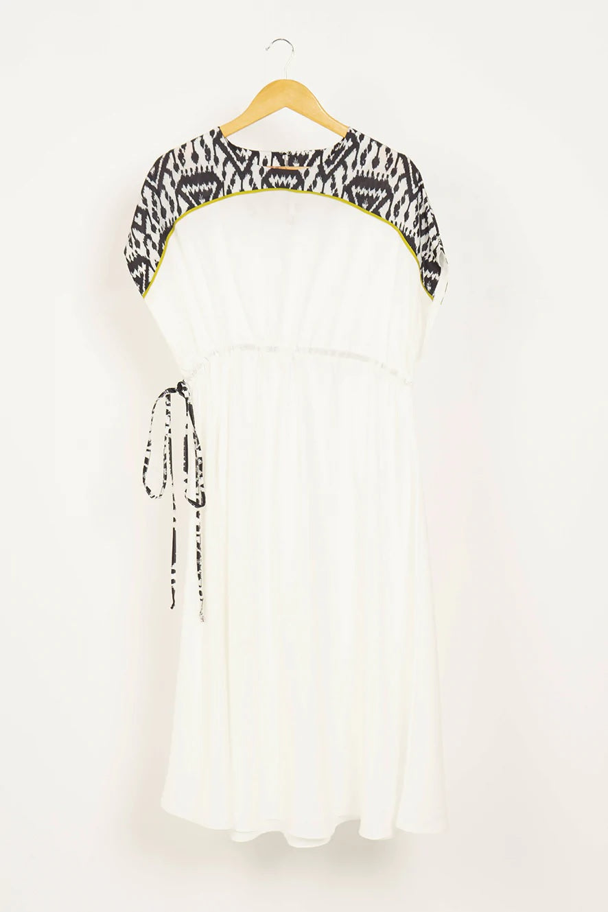 Waving White Flag Rayon Kaftan