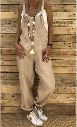 Women’s Comfy Jumpsuit with adjustable straps - Blackbeads