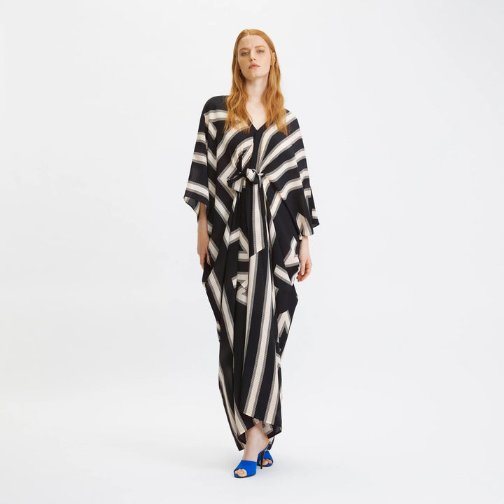 Black and White Track French Moss Kaftan